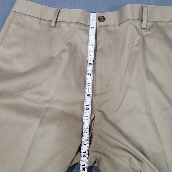 Mens Dockers Signature Khaki Pants Flat Front Size 38x29 Beige Classic Fit D3 - Picture 9 of 11